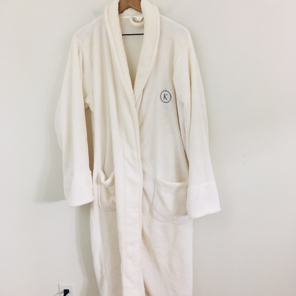 Pottery Barn Intimates Sleepwear Plush Monogram K Bath Robe